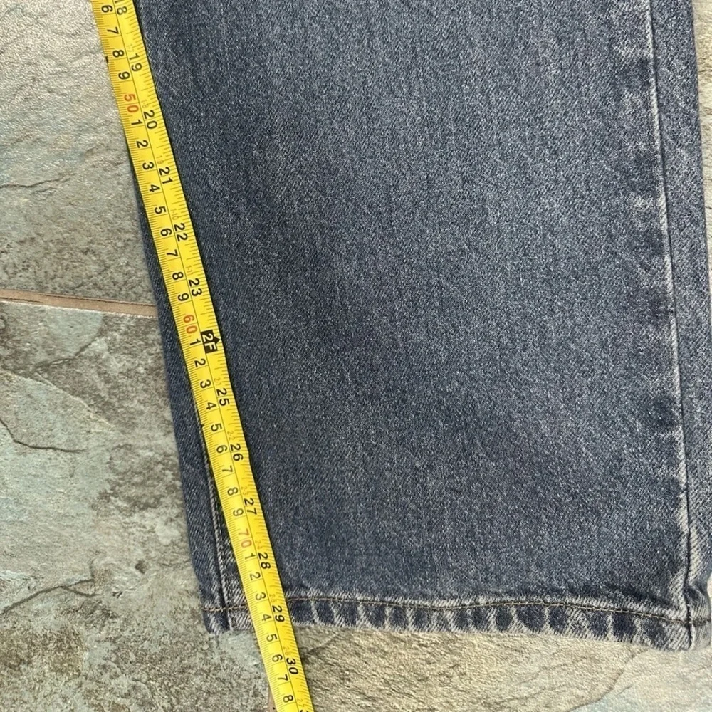 Carhartt Traditional Fit Denim Blue Jeans Mens 38x30 Workwear Distressed *flaw